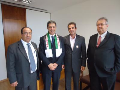 Abdel Fatah, Dep. Ricardo Izar, vereador Genival Fonseca e Dr. Luiz Carlos Braga
