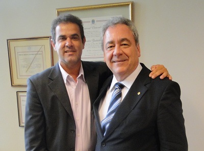 Presidente da Câmara Genival Fonseca e deputado Salvador Zimbaldi