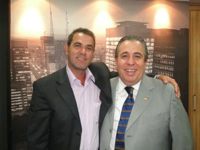 Presidente da Câmara Municipal Genival Fonseca (PDT) e o Deputado Estadual Adilson Rossi (PSC)