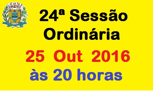 24ª SESSÃO ORDINÁRIA
