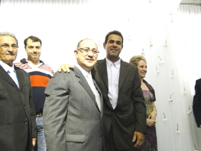 Presidente da Câmara Genival Fonseca (PDT) e o Deputado Federal Pr. Paulo Freire (PR).